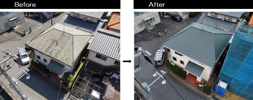 屋根リフォーム スーパーガルテクト カバー工法