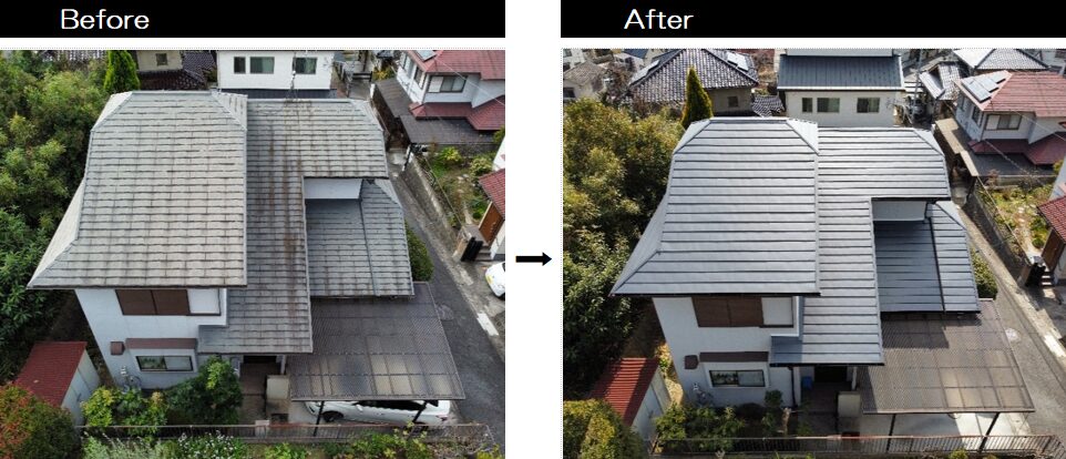 屋根リフォーム 横暖ルーフαS 葺き替え