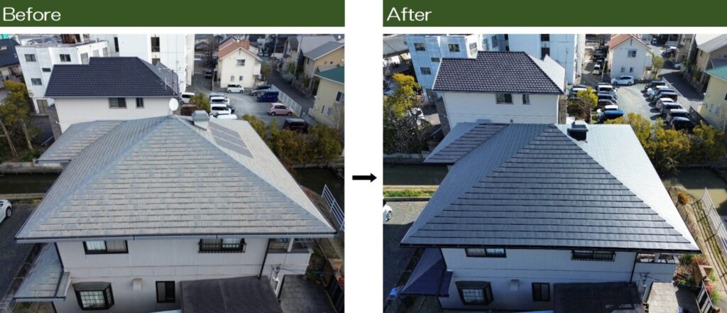 岡山リフォームBlog 屋根施工事例No3 西面