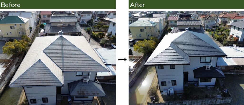 岡山リフォームBlog 屋根施工事例No3 北面